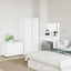 Opbevaringsskab Høj gloss hvid 80 x 48 x 57 cm Konstrueret træ