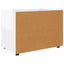 Opbevaringsskab Høj gloss hvid 80 x 48 x 57 cm Konstrueret træ