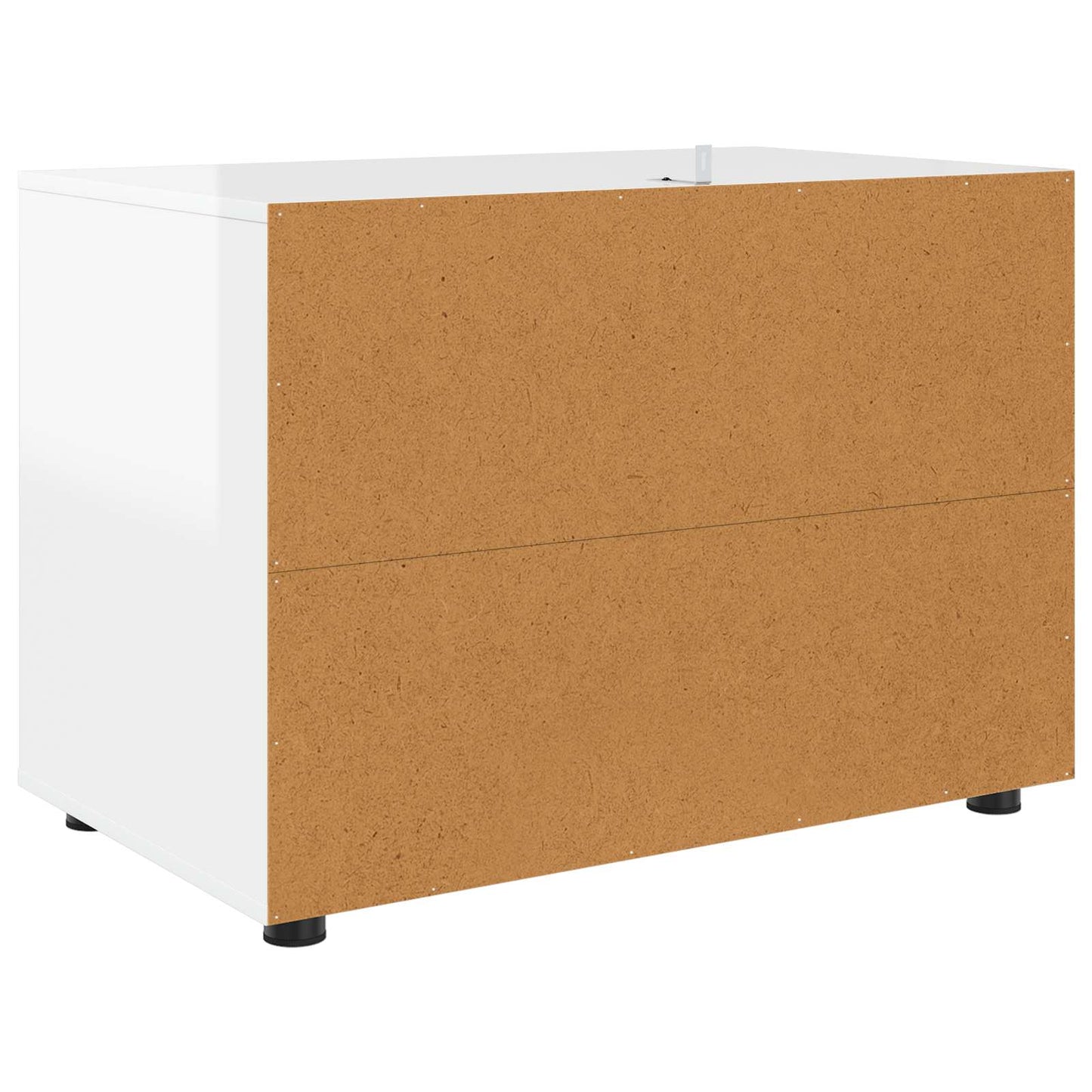Opbevaringsskab Høj gloss hvid 80 x 48 x 57 cm Konstrueret træ