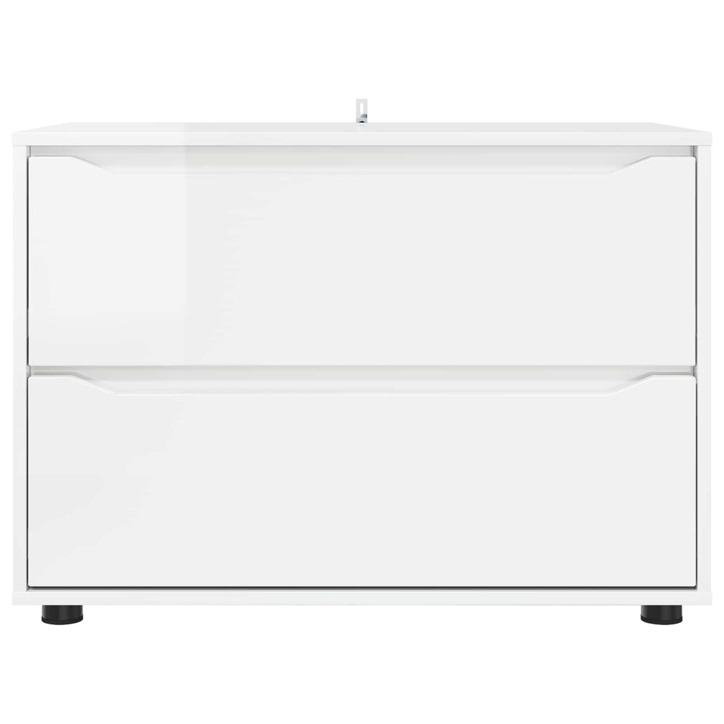 Opbevaringsskab Høj gloss hvid 80 x 48 x 57 cm Konstrueret træ
