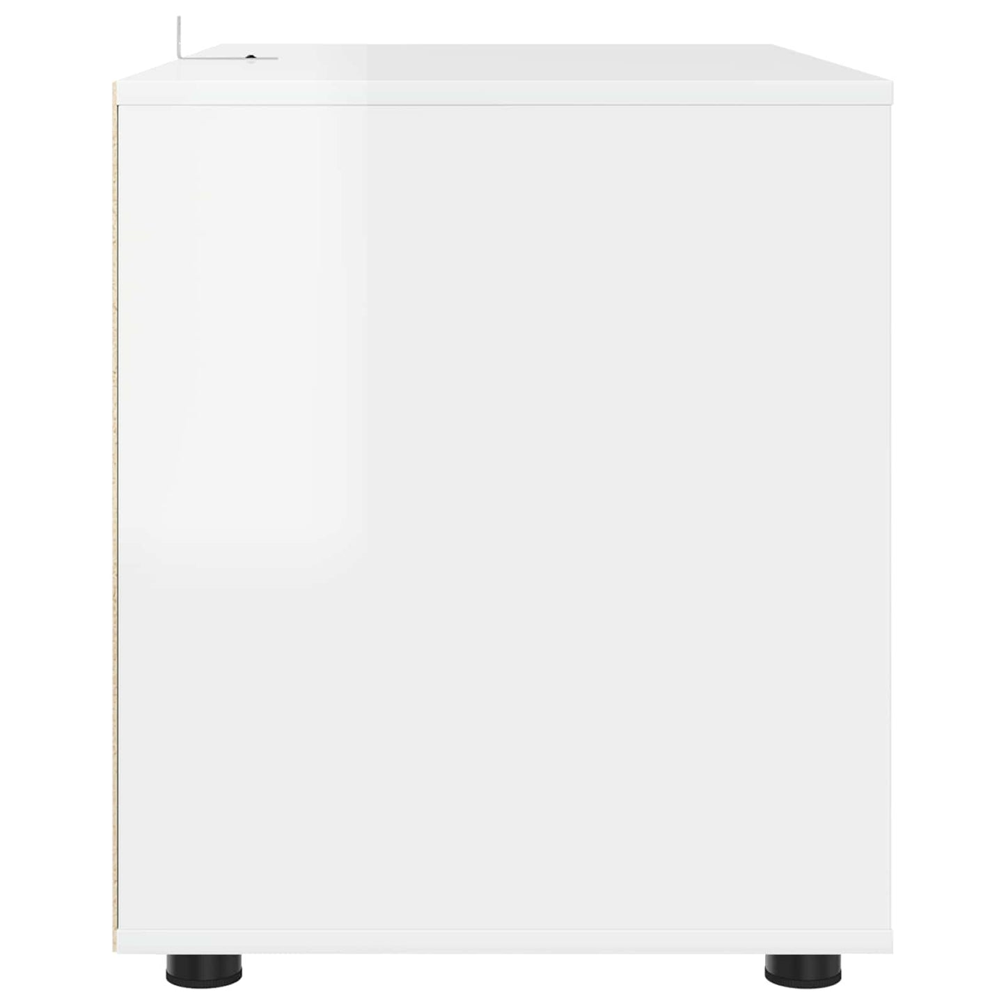 Opbevaringsskab Høj gloss hvid 80 x 48 x 57 cm Konstrueret træ