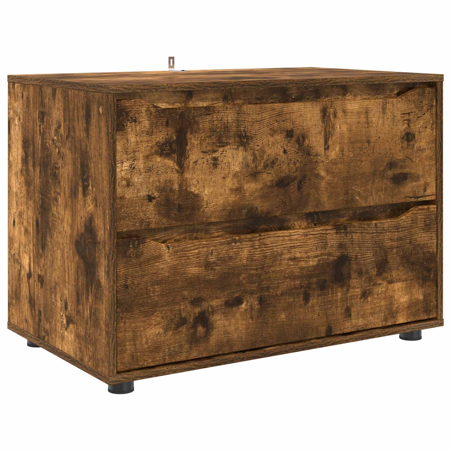 Opbevaringsskab Røget eg 80 x 48 x 57 cm Konstrueret træ