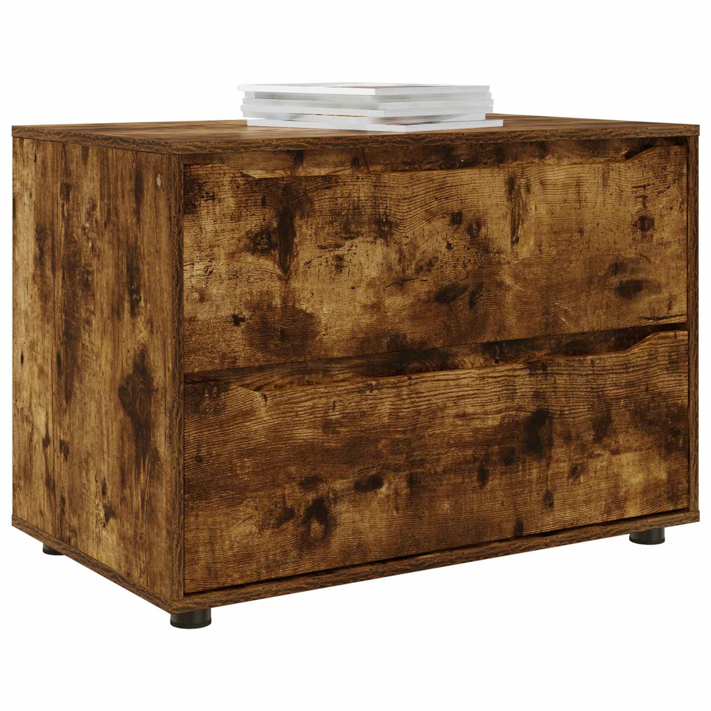 Opbevaringsskab Røget eg 80 x 48 x 57 cm Konstrueret træ