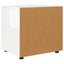 Opbevaringsskab Høj gloss hvid 60 x 48 x 57 cm Konstrueret træ