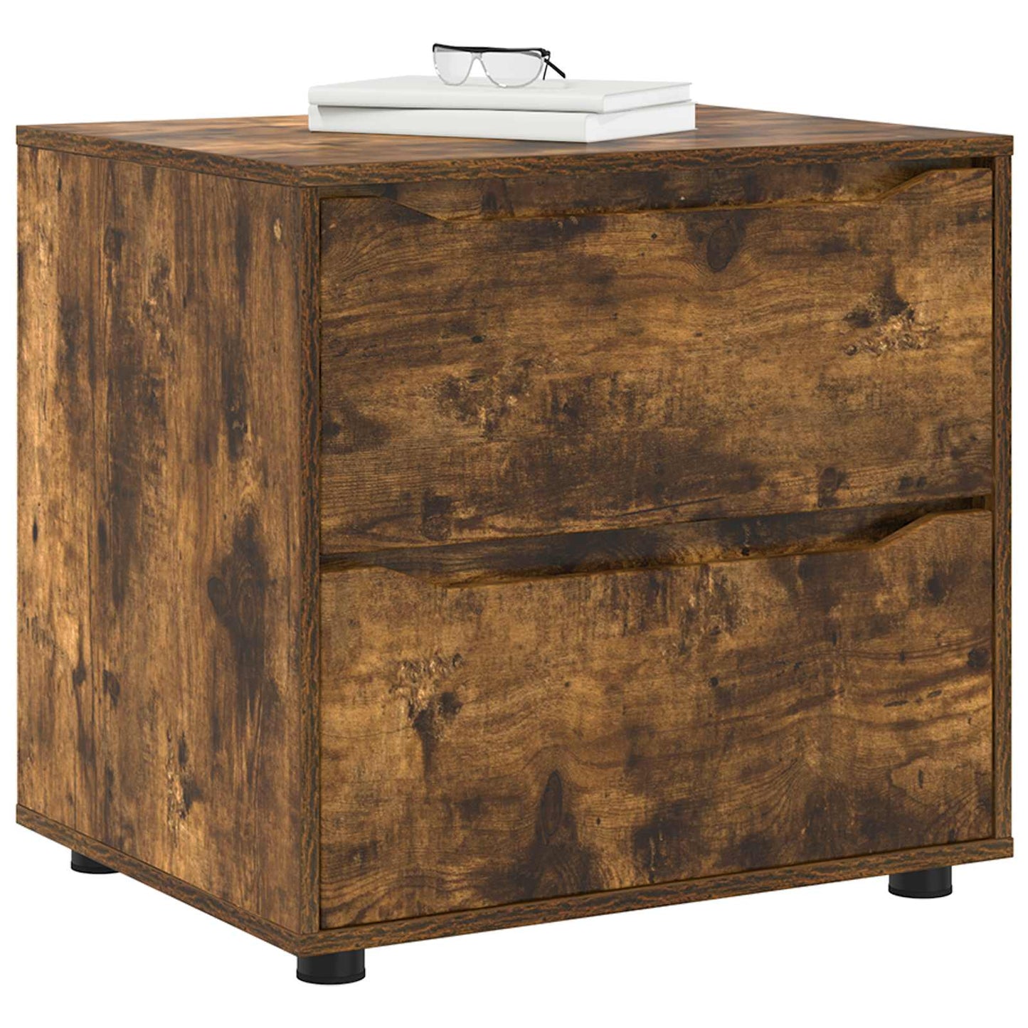 Opbevaringsskab Røget eg 60 x 48 x 57 cm Konstrueret træ