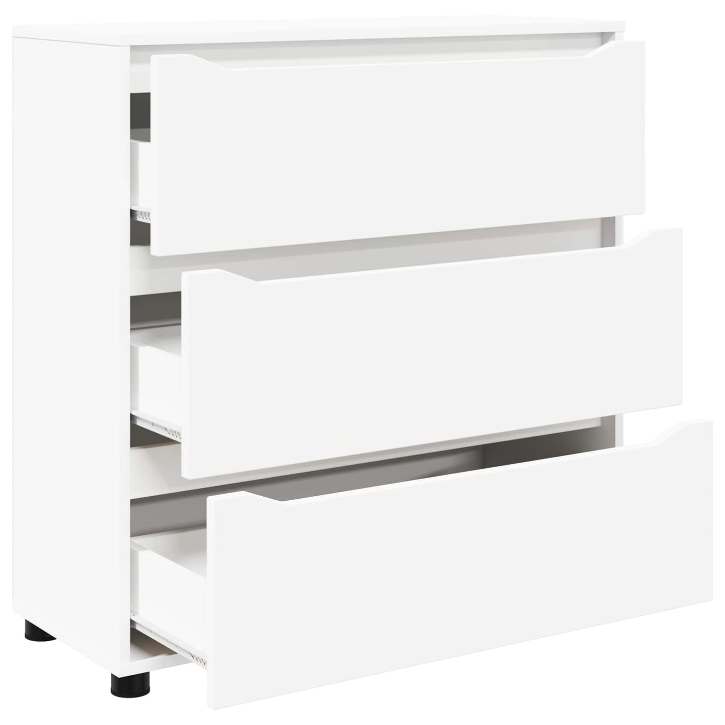 Opbevaringsskab Hvid 80 x 31 x 81 cm Konstrueret træ