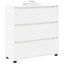 Opbevaringsskab Hvid 80 x 31 x 81 cm Konstrueret træ