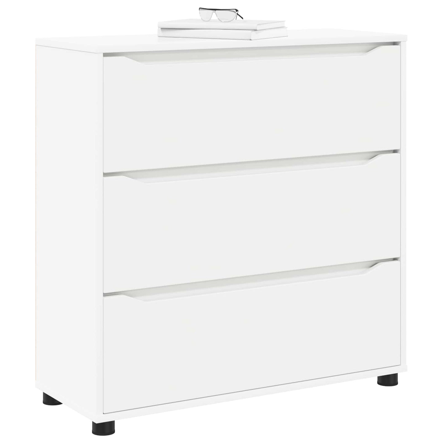 Opbevaringsskab Hvid 80 x 31 x 81 cm Konstrueret træ
