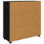 Opbevaringsskab Sort 80 x 31 x 81 cm Konstrueret træ