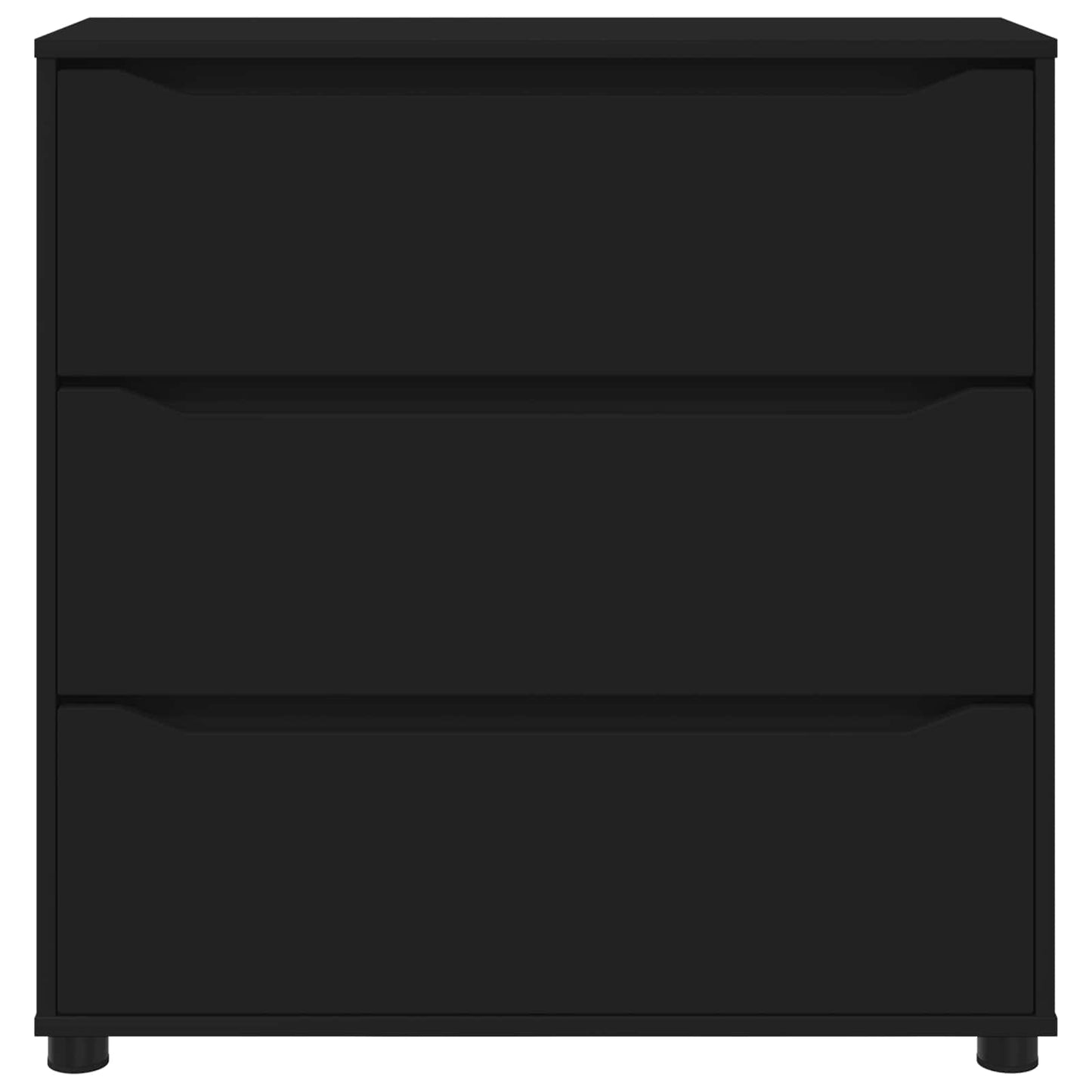 Opbevaringsskab Sort 80 x 31 x 81 cm Konstrueret træ