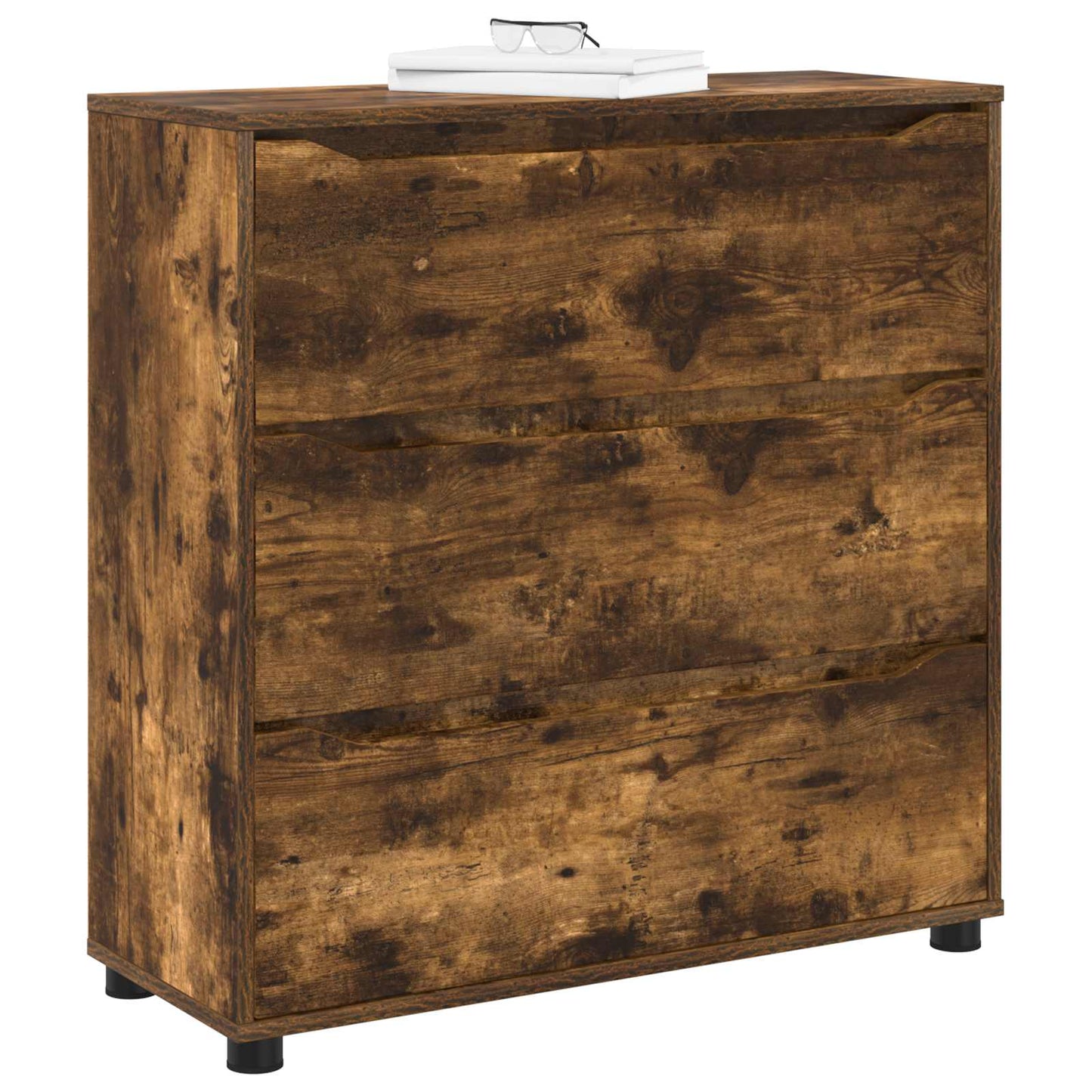 Opbevaringsskab Røget eg 80 x 31 x 81 cm Konstrueret træ