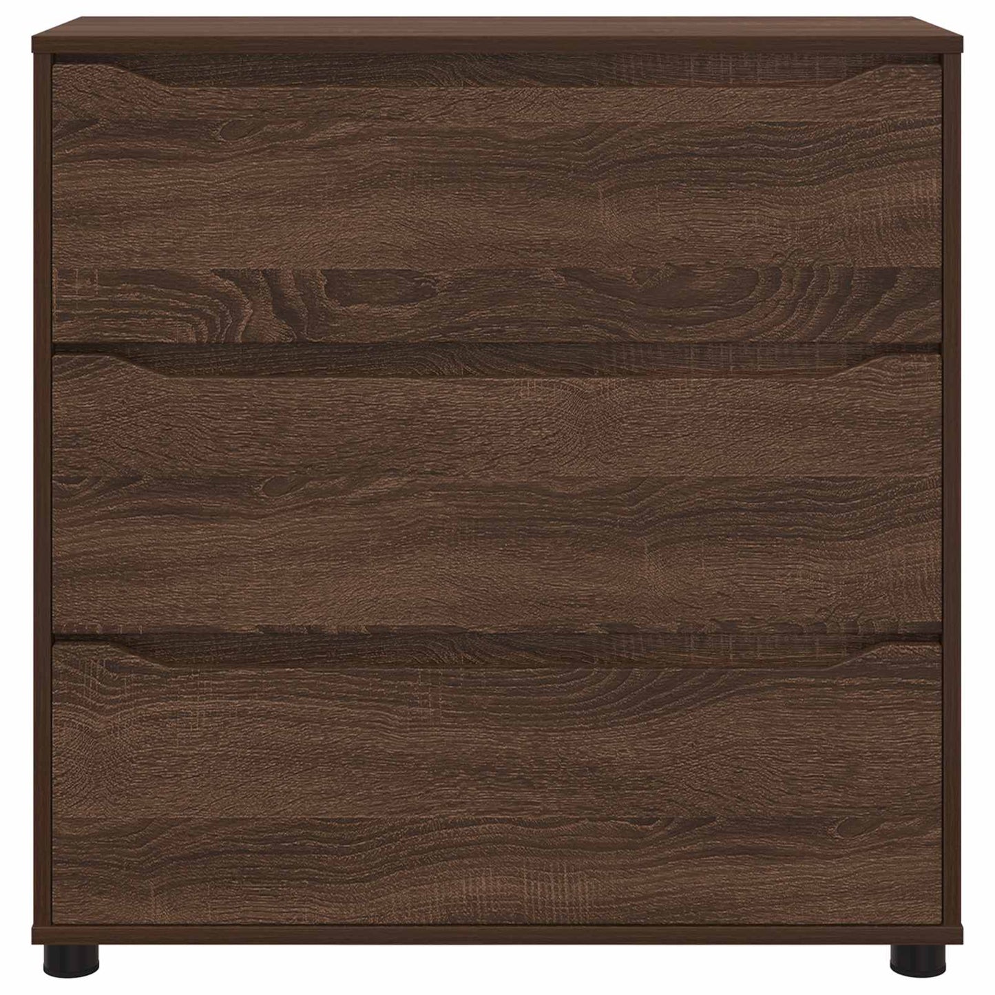 Opbevaringsskab 80 x 31 x 81 cm Konstrueret træ Brun eg