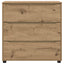 Opbevaringsskab 80 x 31 x 81 cm Konstrueret træ Artisan Egetræ