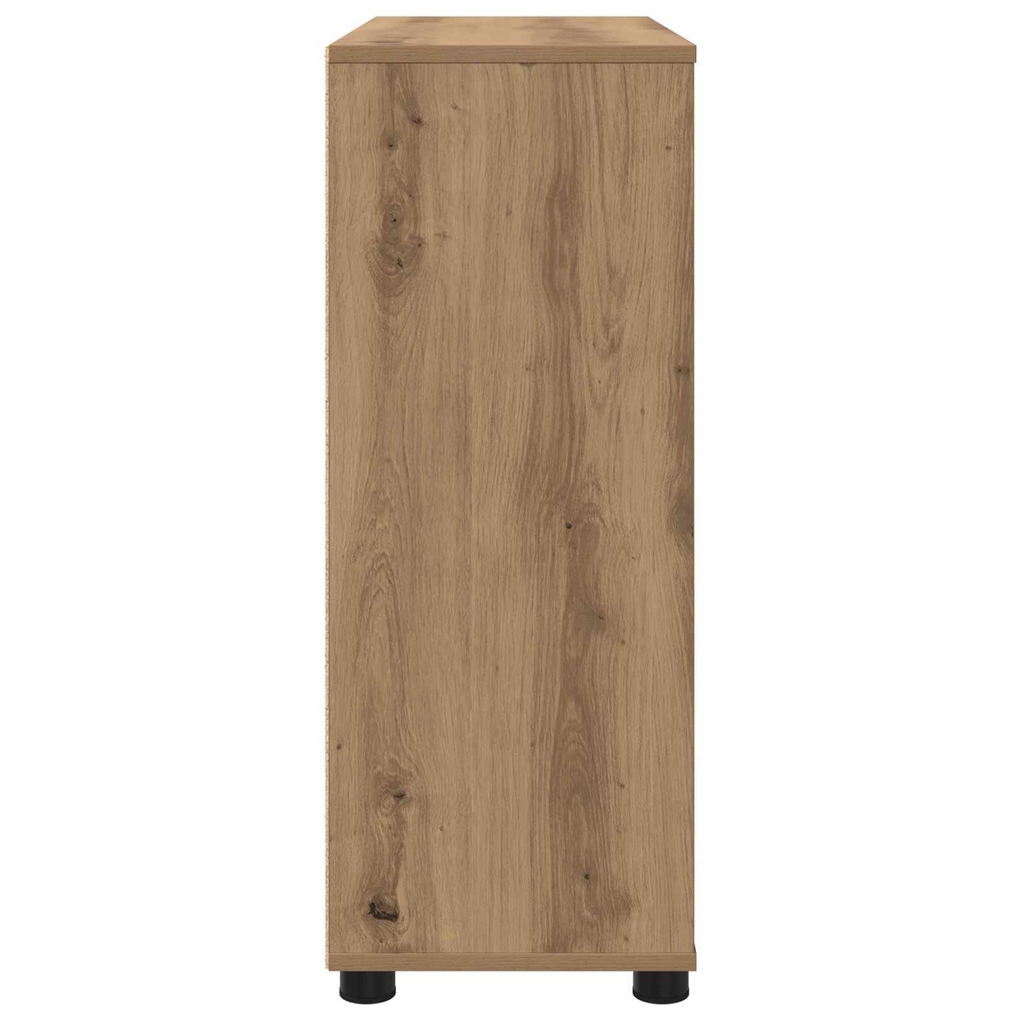 Opbevaringsskab 80 x 31 x 81 cm Konstrueret træ Artisan Egetræ