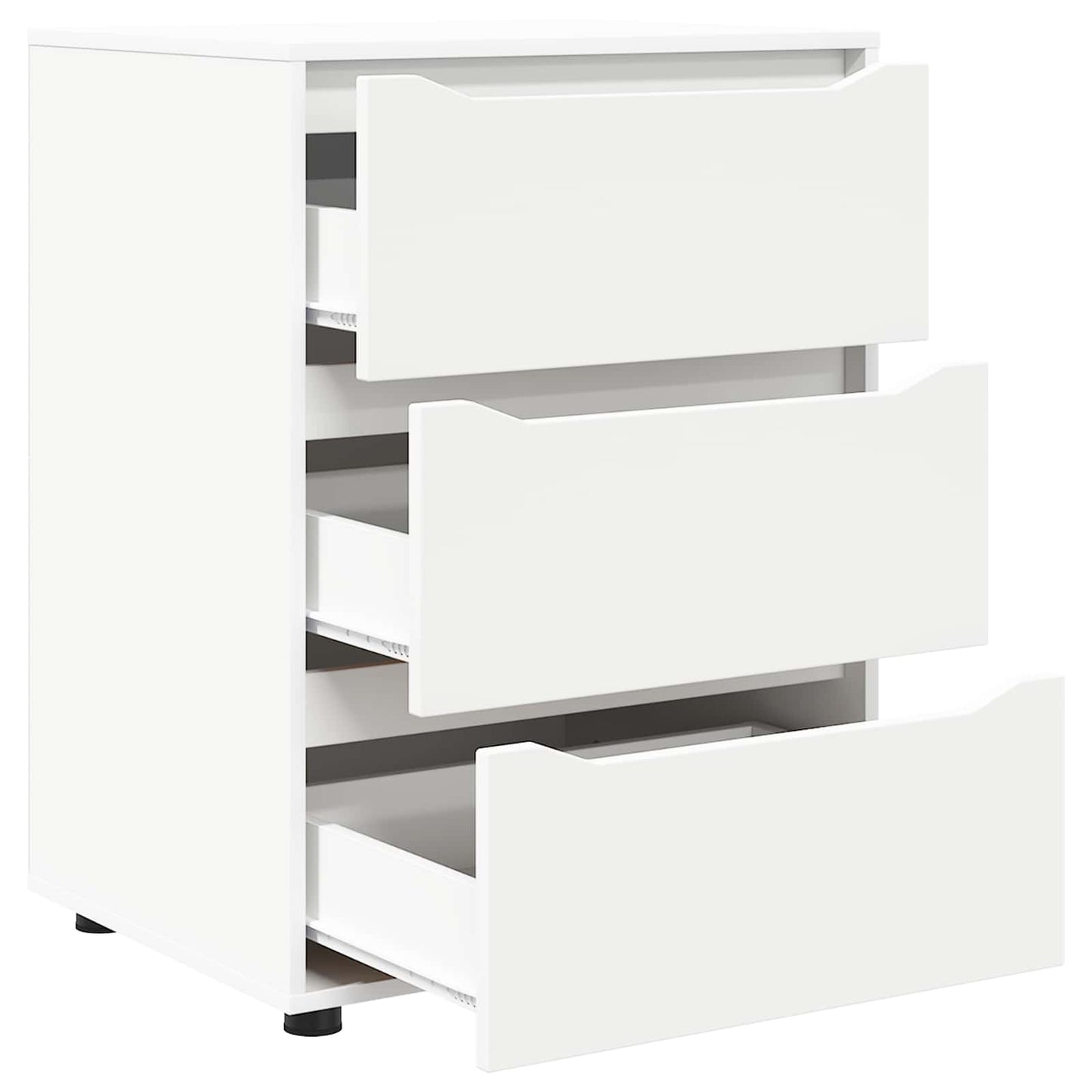Opbevaringsskab Hvid 60 x 48 x 81 cm Konstrueret træ