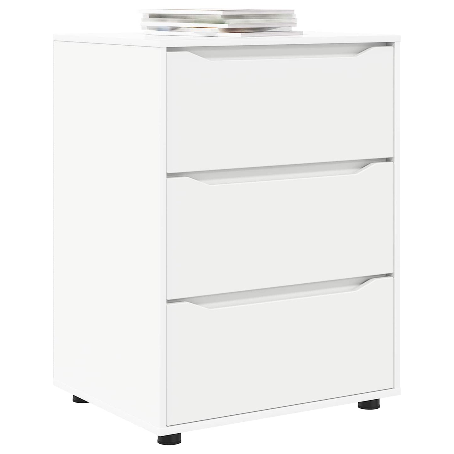 Opbevaringsskab Hvid 60 x 48 x 81 cm Konstrueret træ