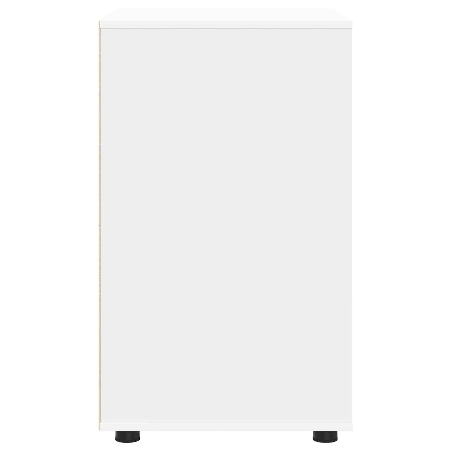 Opbevaringsskab Hvid 60 x 48 x 81 cm Konstrueret træ