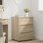 Opbevaringsskab Sonoma eg 60 x 48 x 81 cm Konstrueret træ