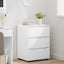 Opbevaringsskab Høj gloss hvid 60 x 48 x 81 cm Konstrueret træ