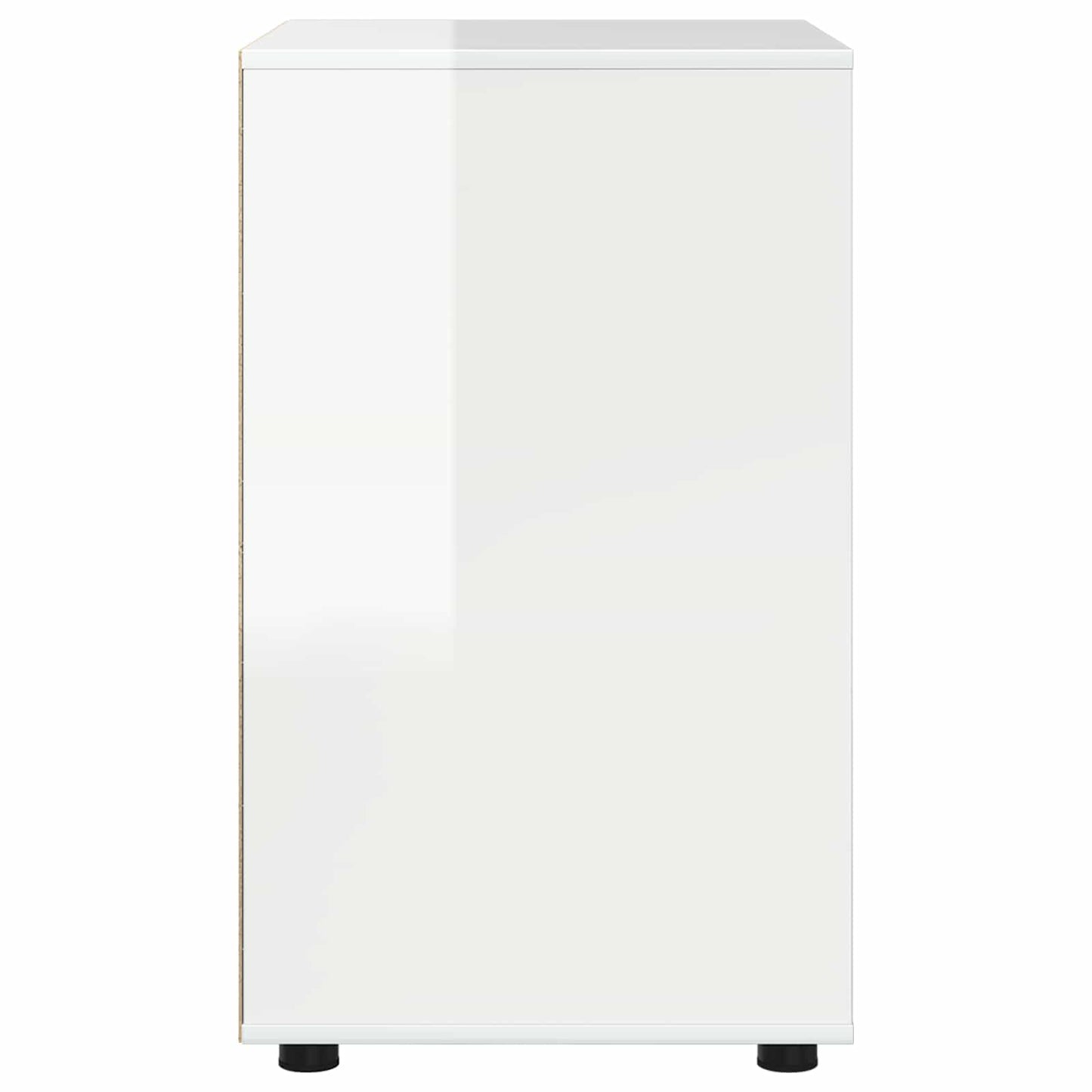 Opbevaringsskab Høj gloss hvid 60 x 48 x 81 cm Konstrueret træ