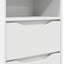 Sengeborde 2 pcs Hvid 40 x 30 x 467 cm Konstrueret træ