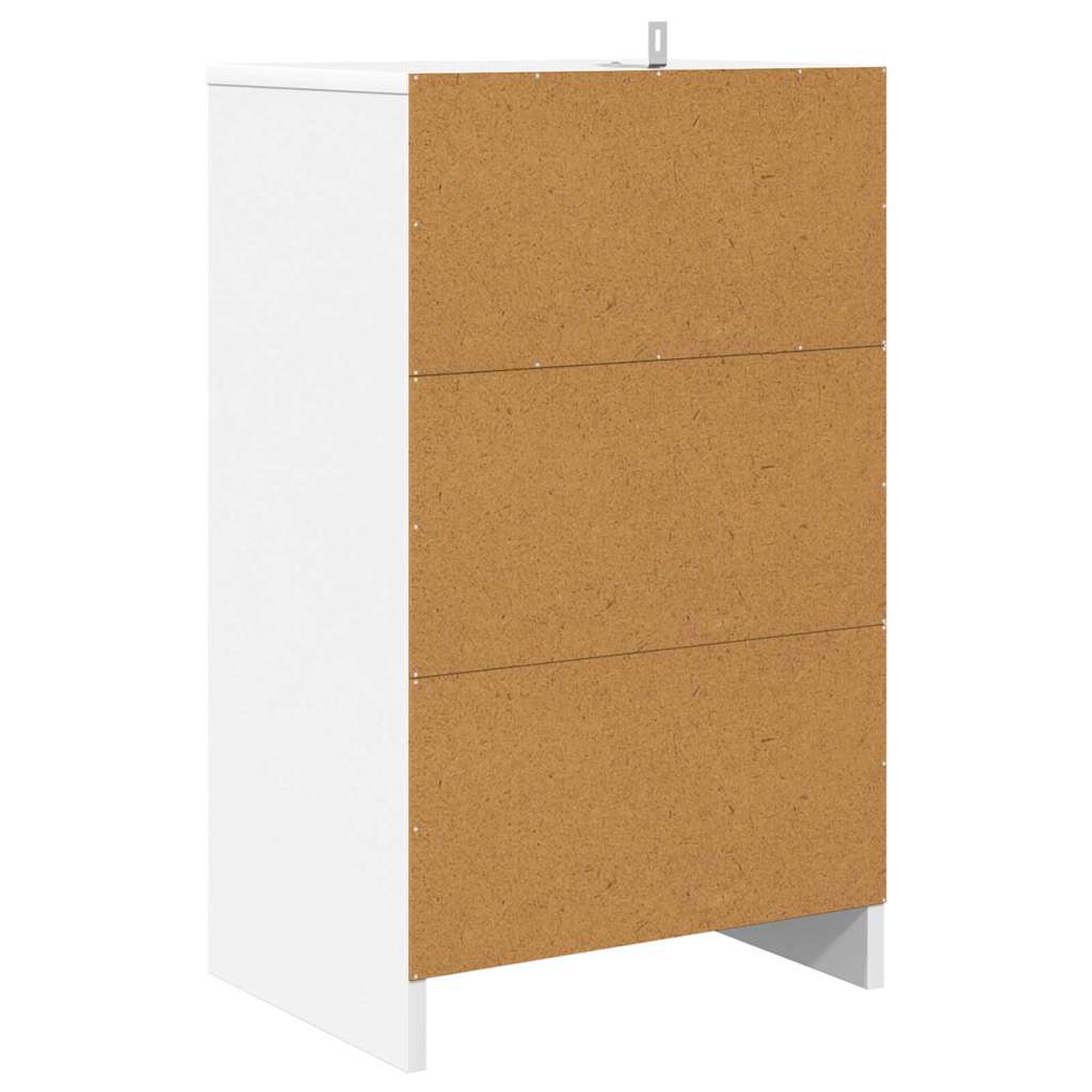 Sengeborde 2 pcs Hvid 40 x 30 x 467 cm Konstrueret træ