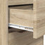 Sengeborde 2 stk. Sonoma eg 40 x 30 x 467 cm Konstrueret træ