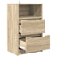 Sengeborde 2 stk. Sonoma eg 40 x 30 x 467 cm Konstrueret træ