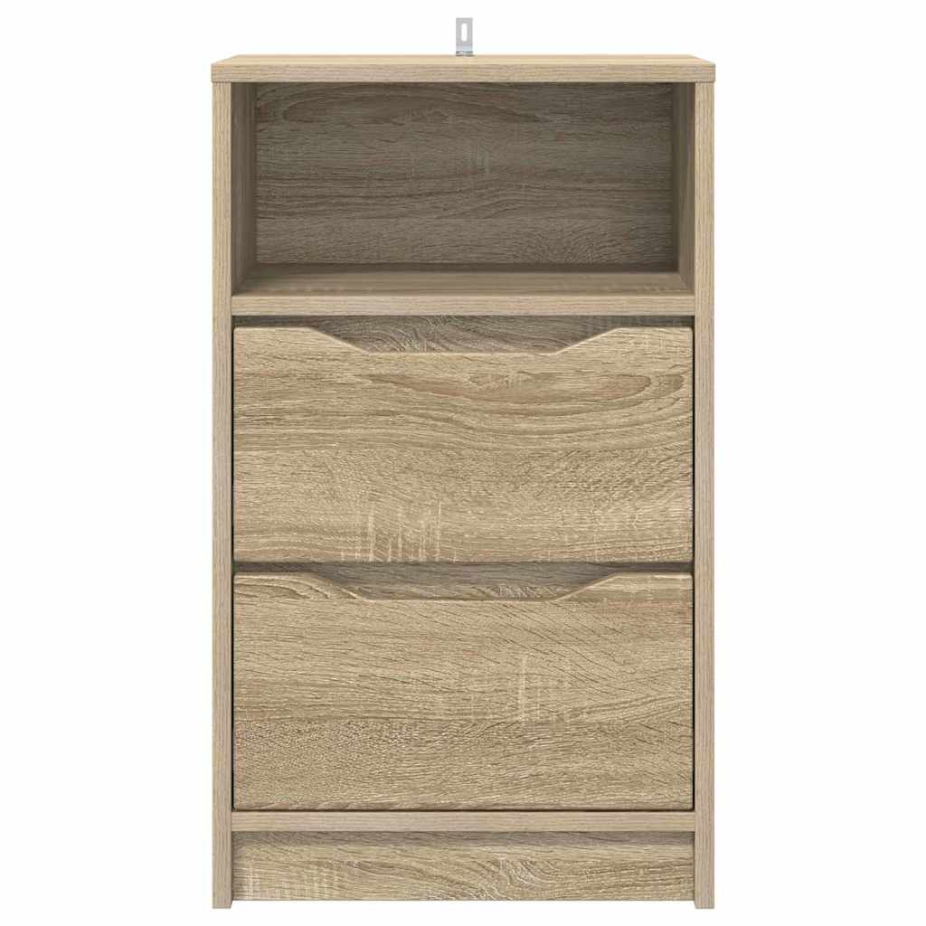 Sengeborde 2 pcs Sonoma eg 40 x 30 x 467 cm Konstrueret træ