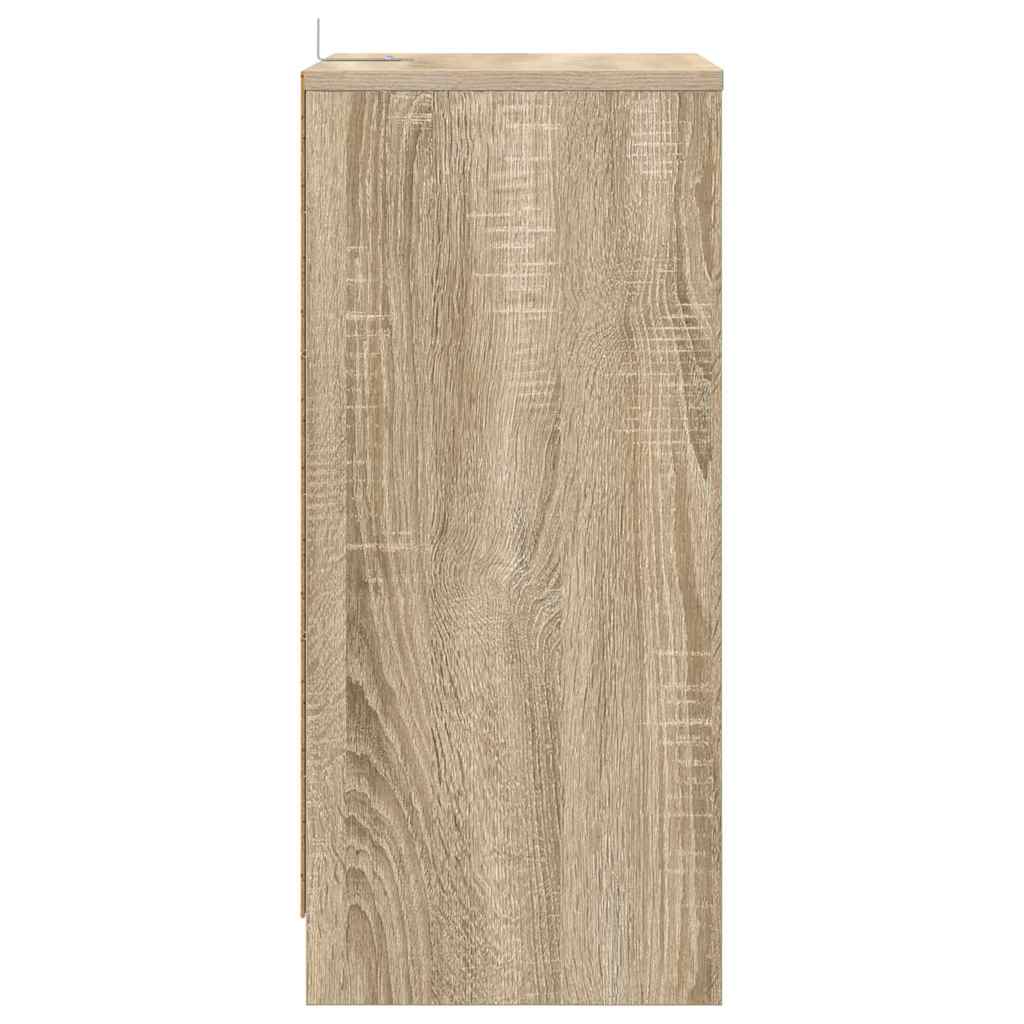Sengeborde 2 pcs Sonoma eg 40 x 30 x 467 cm Konstrueret træ