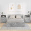 Sengeborde 2 pcs Beton Grå 40 x 30 x 467 cm Konstrueret træ