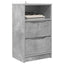 Sengeborde 2 pcs Beton Grå 40 x 30 x 467 cm Konstrueret træ
