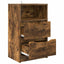 Sengeborde 2 pcs Røget eg 40 x 30 x 467 cm Konstrueret træ