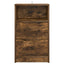 Sengeborde 2 pcs Røget eg 40 x 30 x 467 cm Konstrueret træ