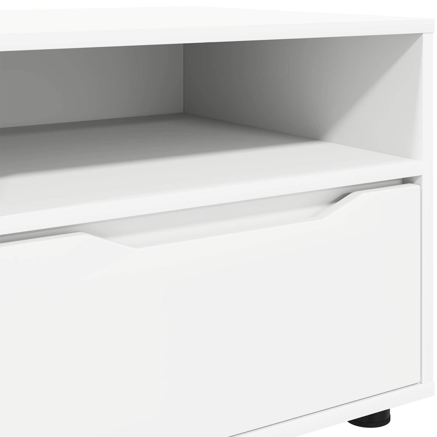 TV-skab med skuffe Hvid 100 x 48 x 43 cm Konstrueret træ