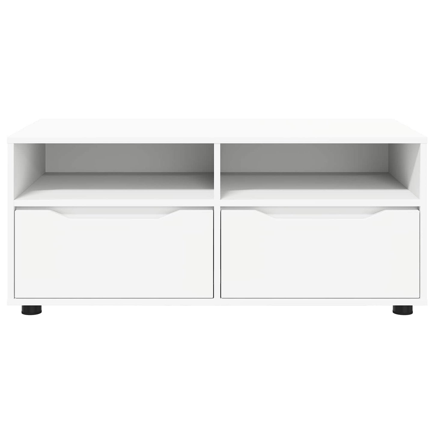 TV-skab med skuffe Hvid 100 x 48 x 43 cm Konstrueret træ