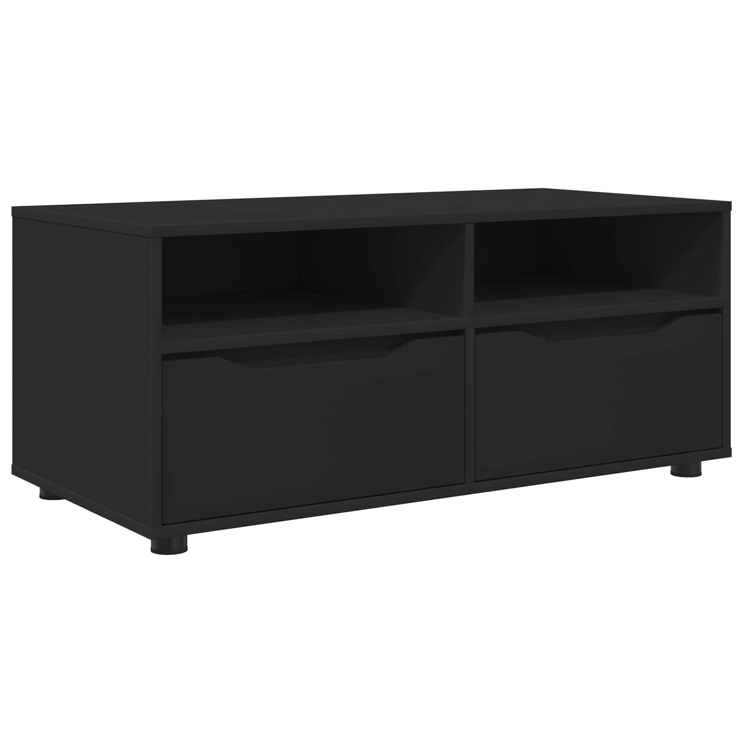 TV-skab med skuffe Sort 100 x 48 x 43 cm Konstrueret træ