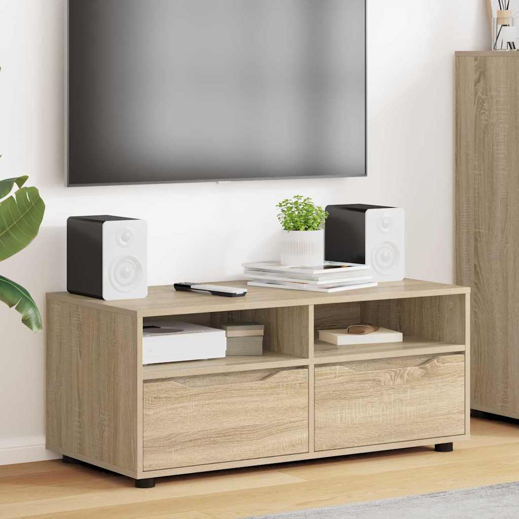 TV-skab med skuffe Sonoma eg 100 x 48 x 43 cm Konstrueret træ