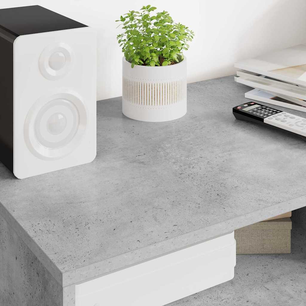 TV-skab med skuffe Beton Grå 100 x 48 x 43 cm Konstrueret træ