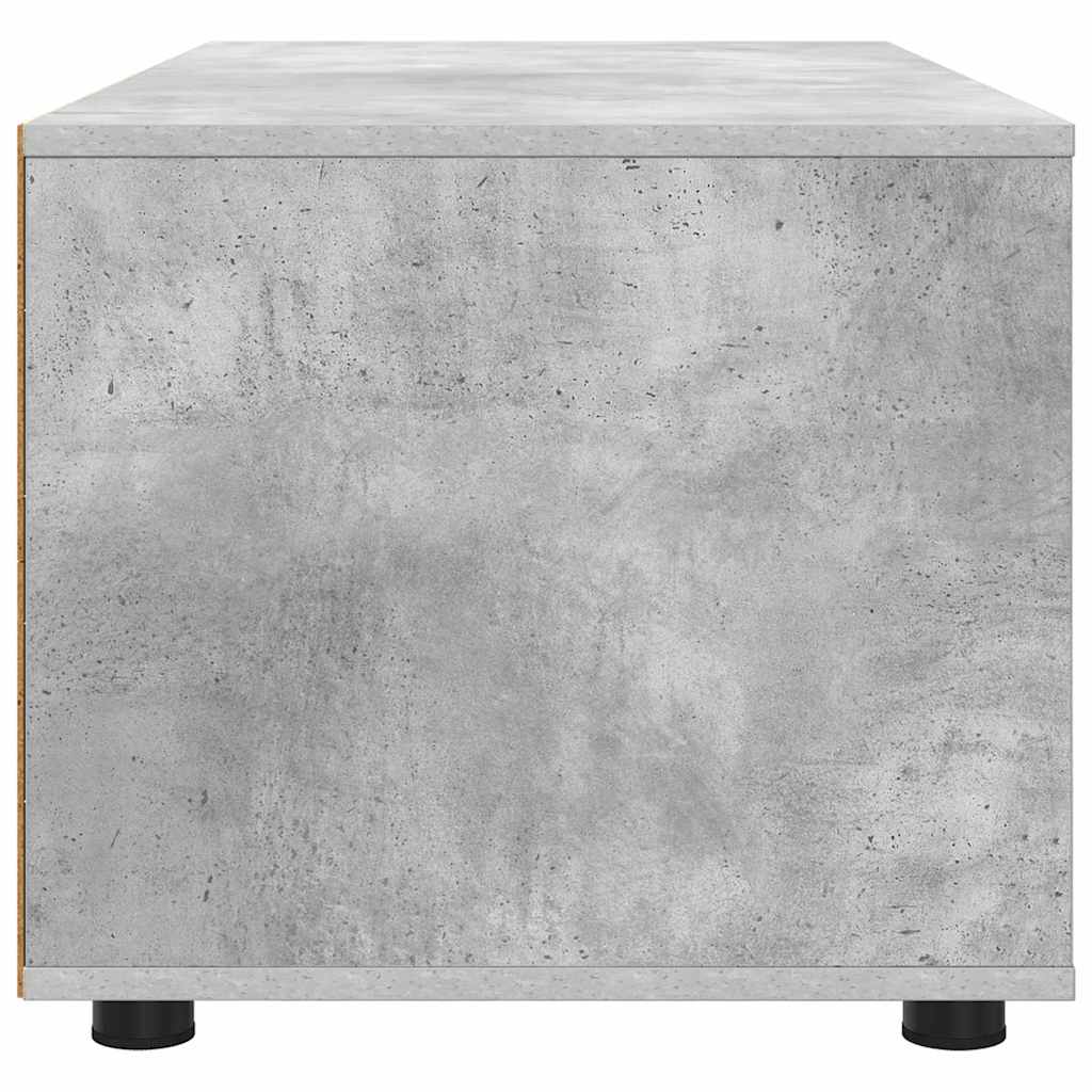 TV-skab med skuffe Beton Grå 100 x 48 x 43 cm Konstrueret træ