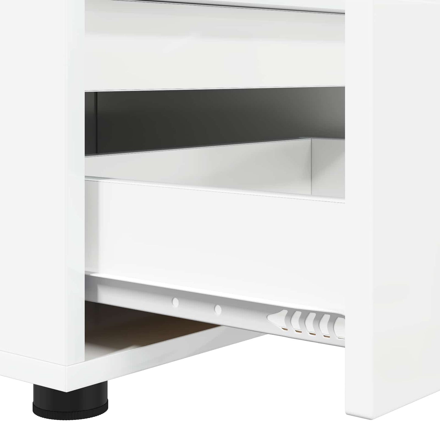 TV-skab Høj gloss hvid 100 x 48 x 43 cm Konstrueret træ