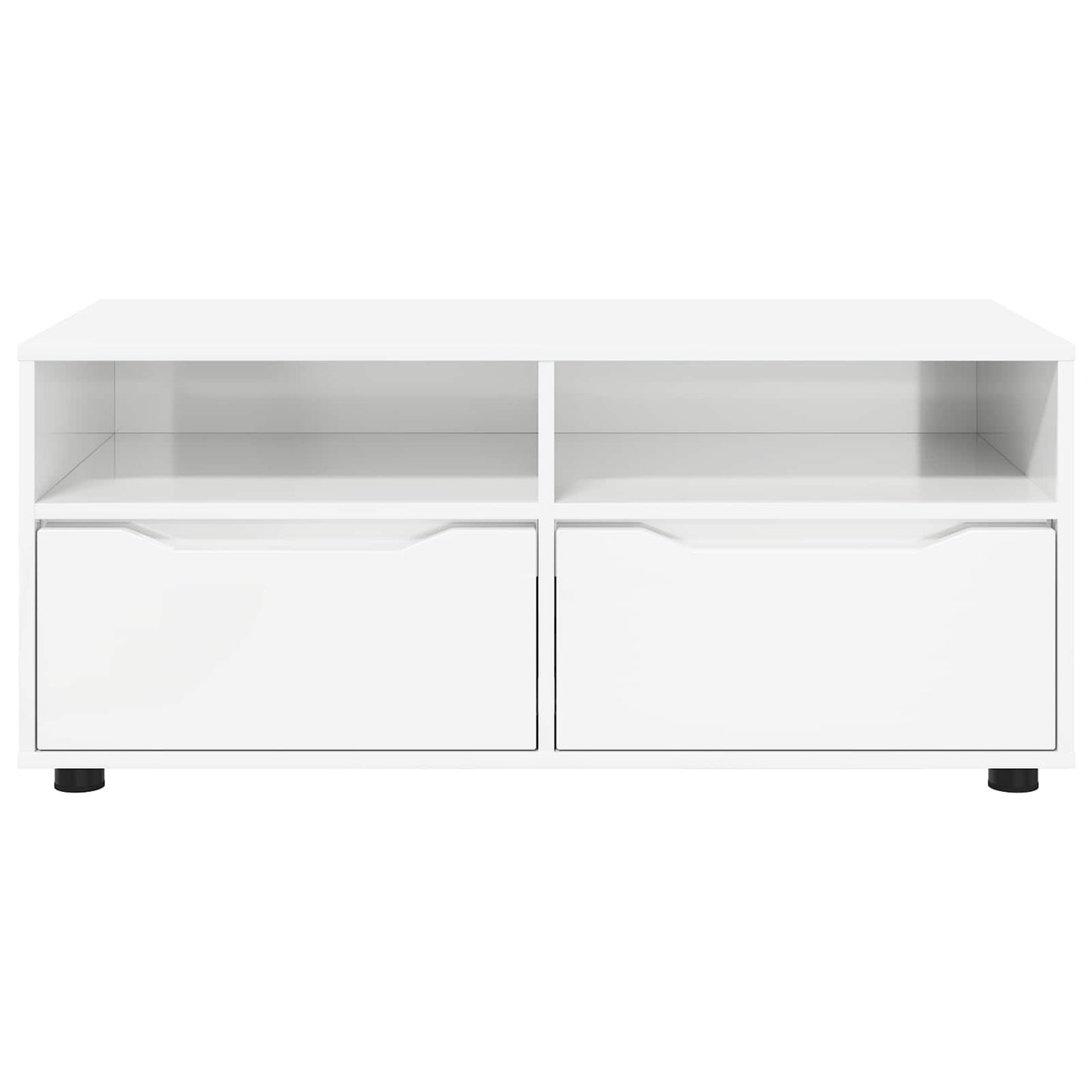 TV-skab Høj gloss hvid 100 x 48 x 43 cm Konstrueret træ