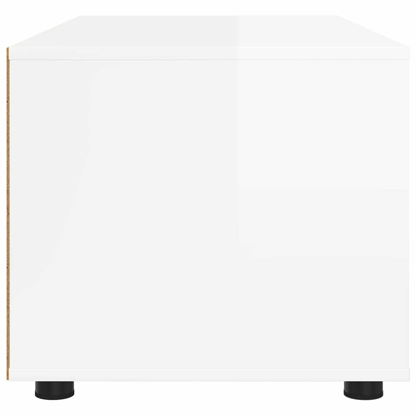 TV-skab Høj gloss hvid 100 x 48 x 43 cm Konstrueret træ