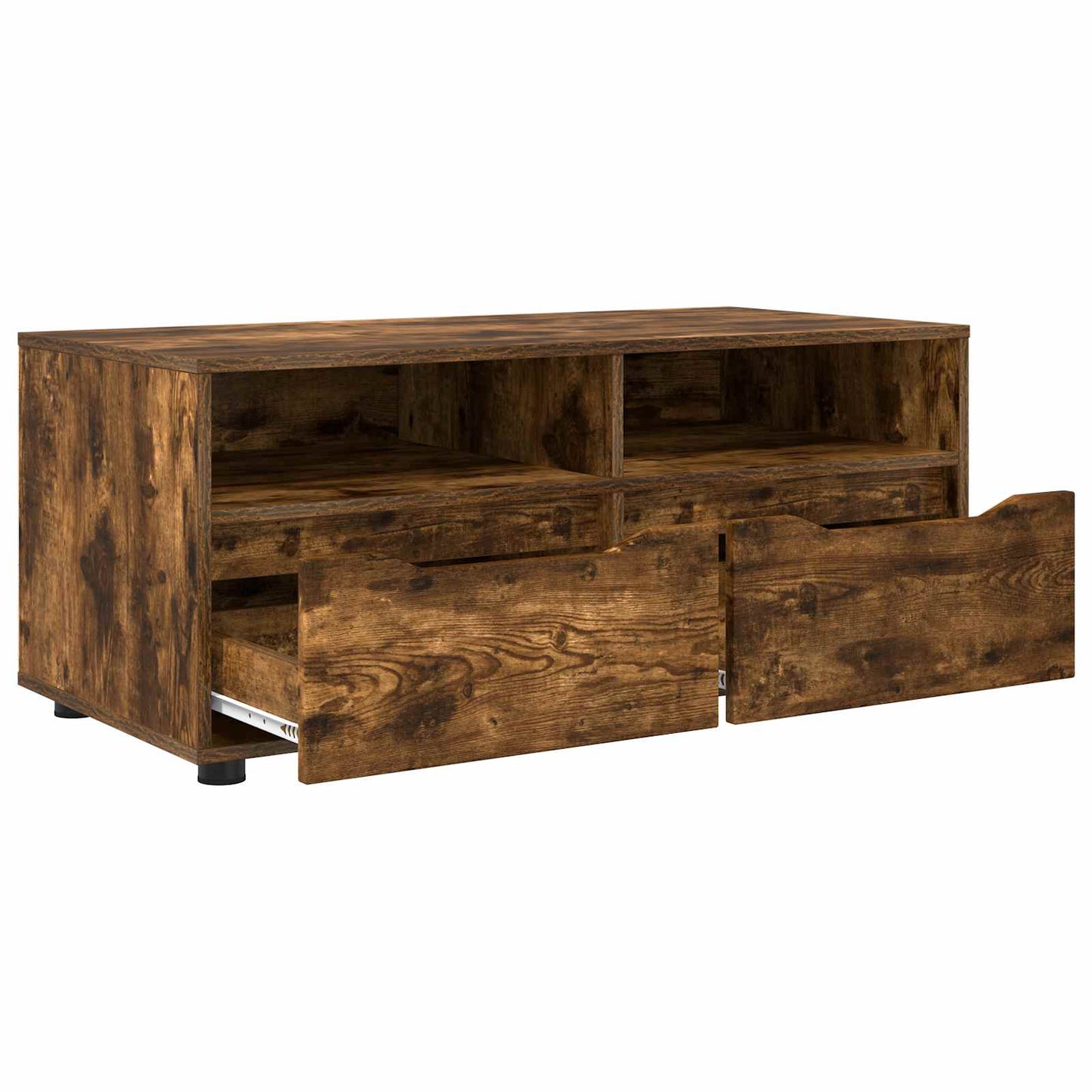 TV-skab med skuffe Røget eg 100 x 48 x 43 cm Konstrueret træ