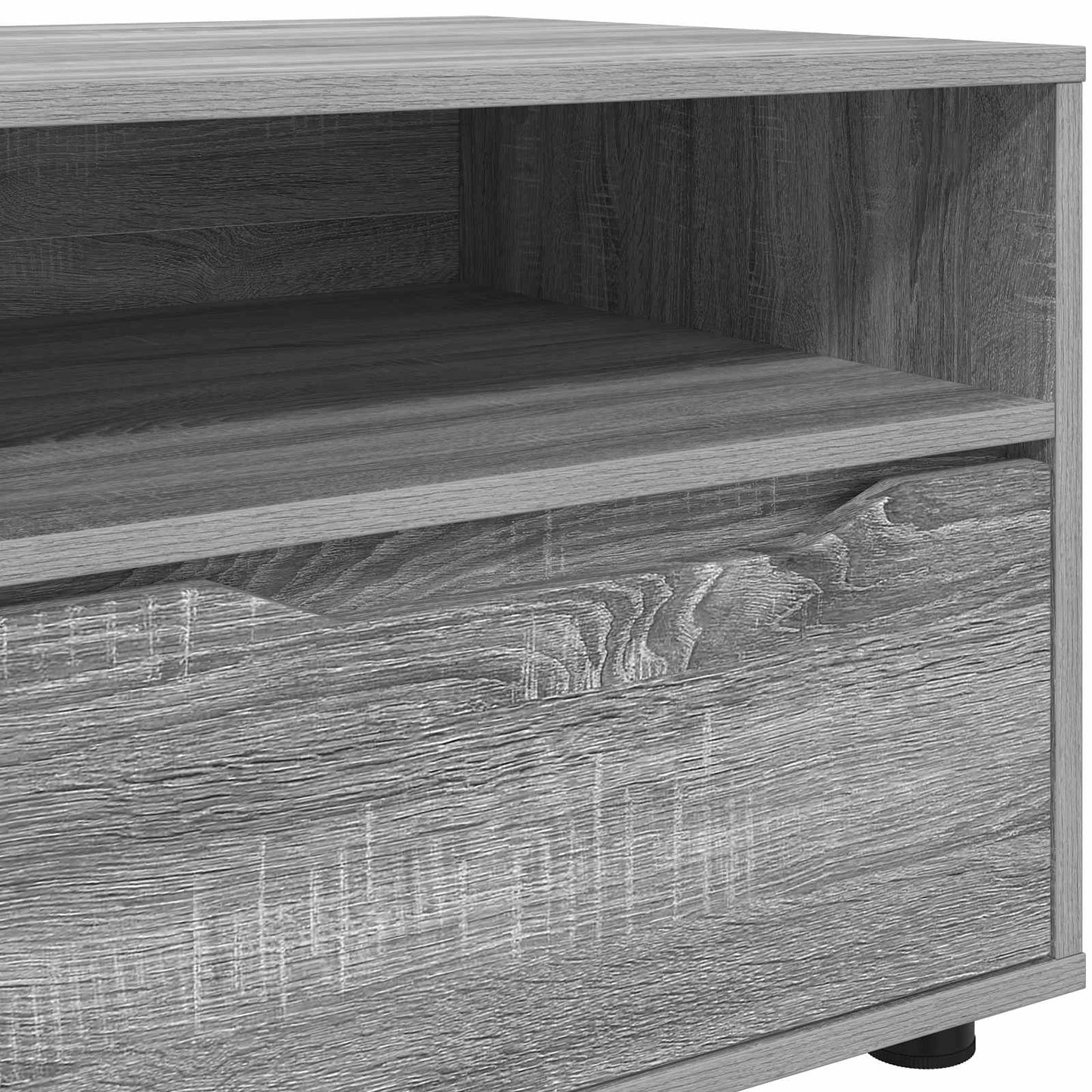 TV-skab med skuffe Grå Sonoma 100 x 48 x 43 cm Konstrueret træ
