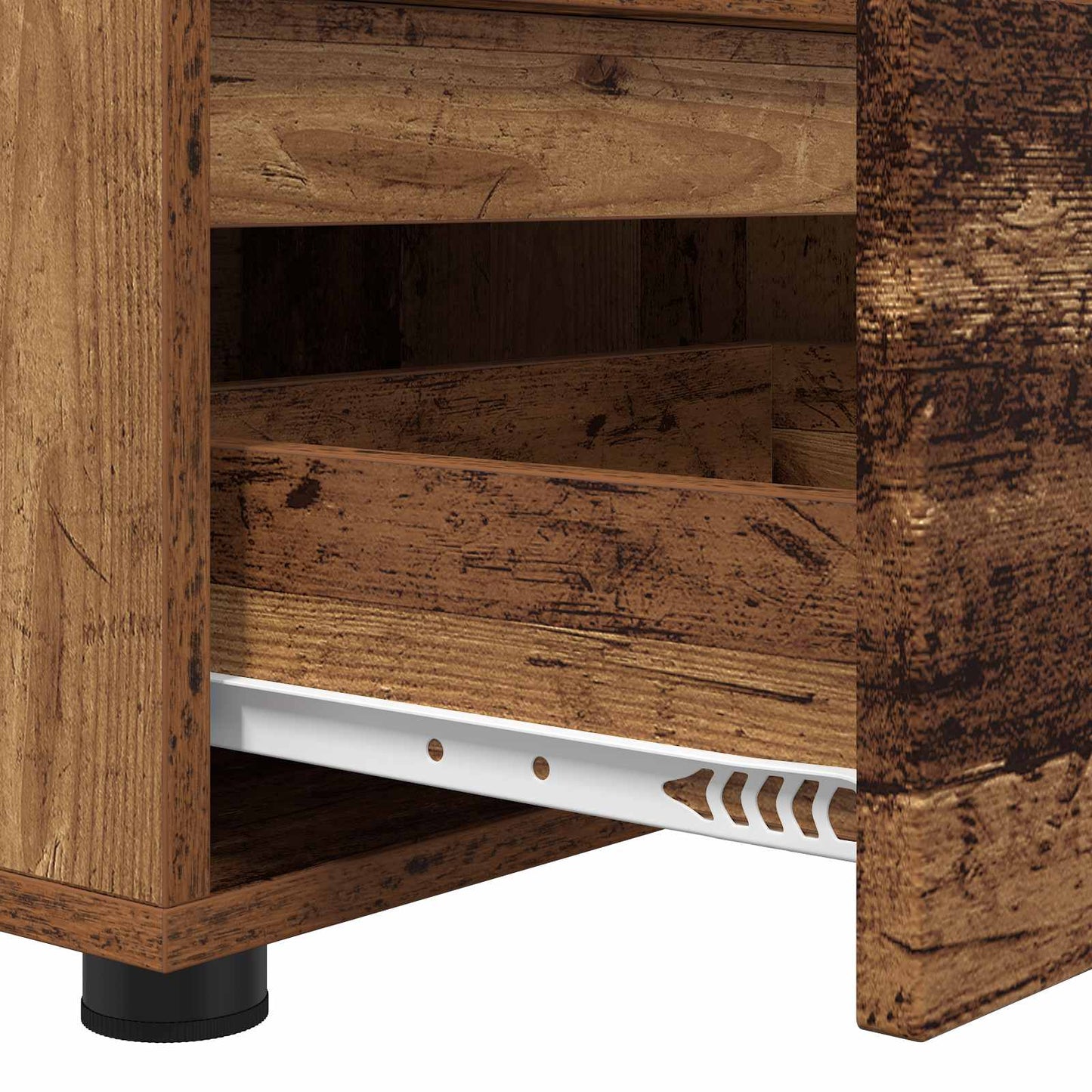 TV-skab med skuffe Gammelt træ 100 x 48 x 43 cm Konstrueret træ