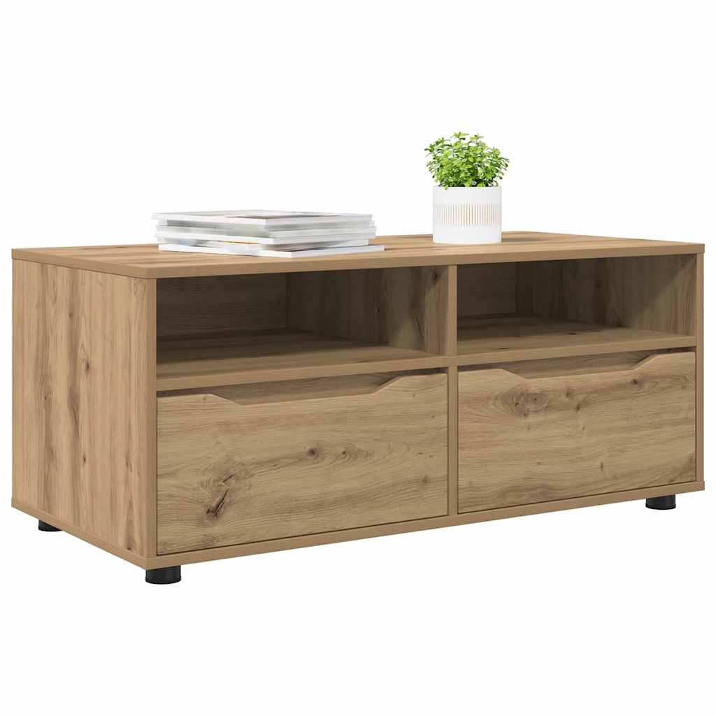 TV-skab Artisan Egetræ 100 x 48 x 43 cm Konstrueret træ