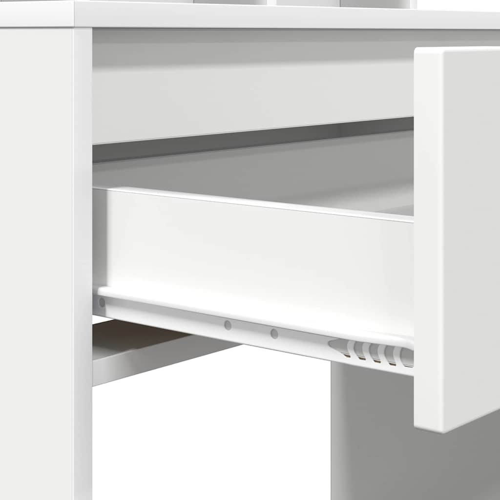 Soveværelsessminkeborde Hvid 80 x 39,6 x 135 cm Konstrueret træ