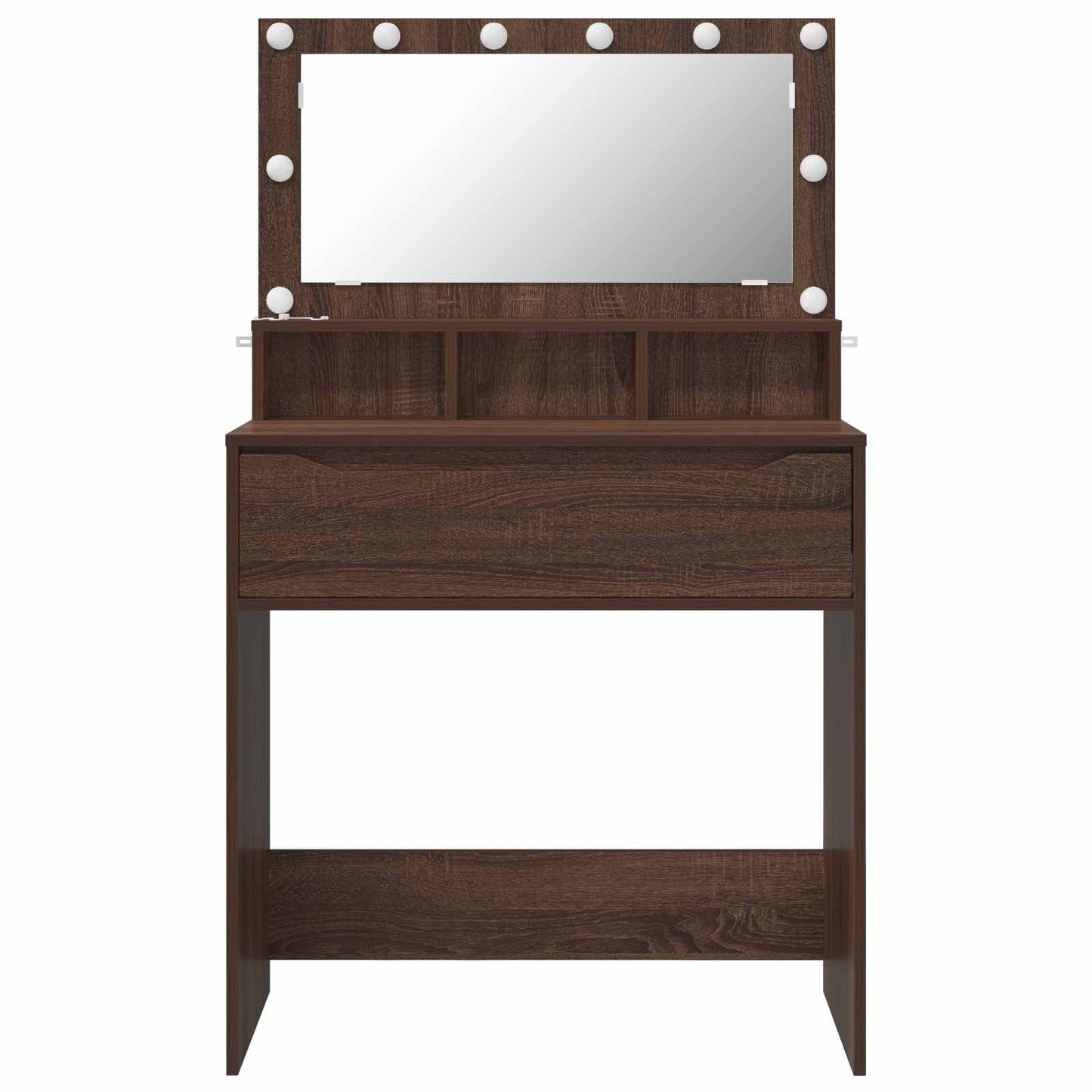Soveværelsessminkeborde Brun eg 80 x 39,6 x 135 cm