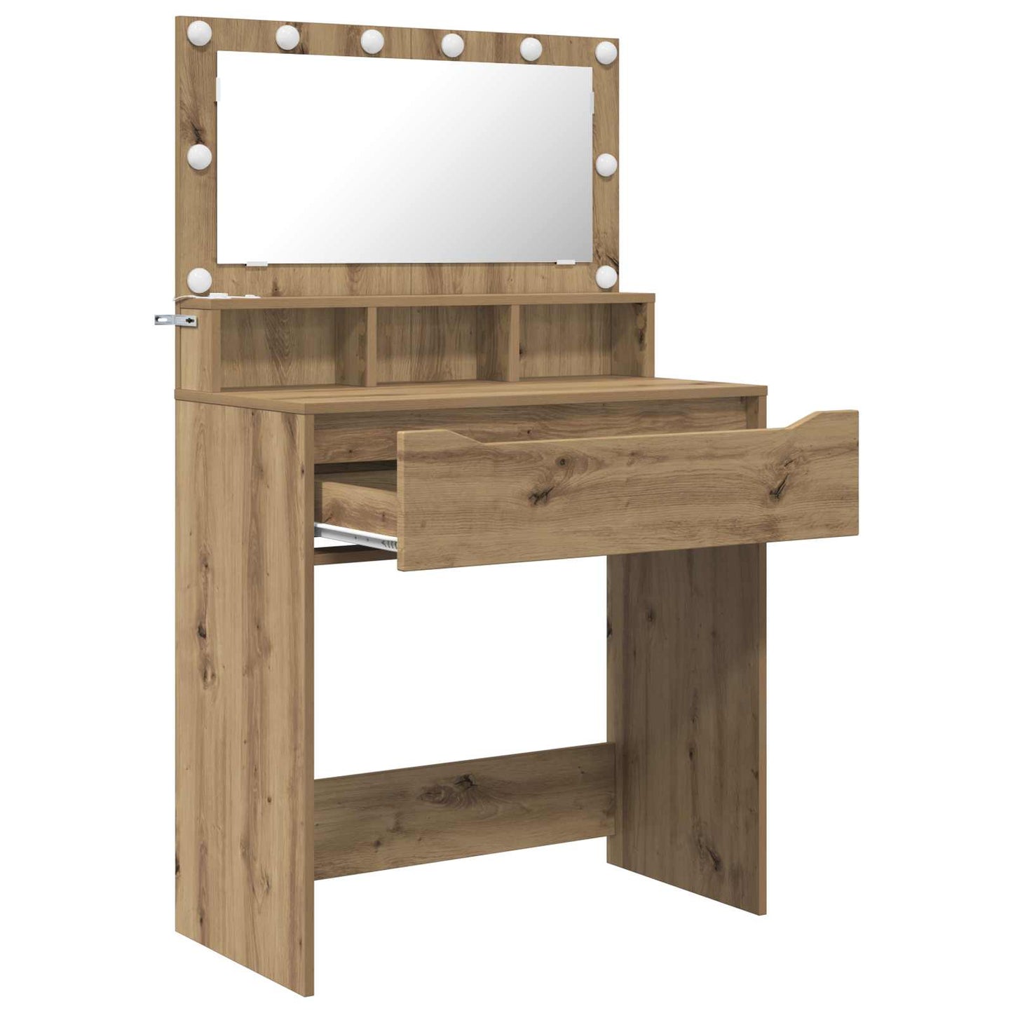Soveværelsessminkeborde Artisan Egetræ 80 x 39,6 x 135 cm